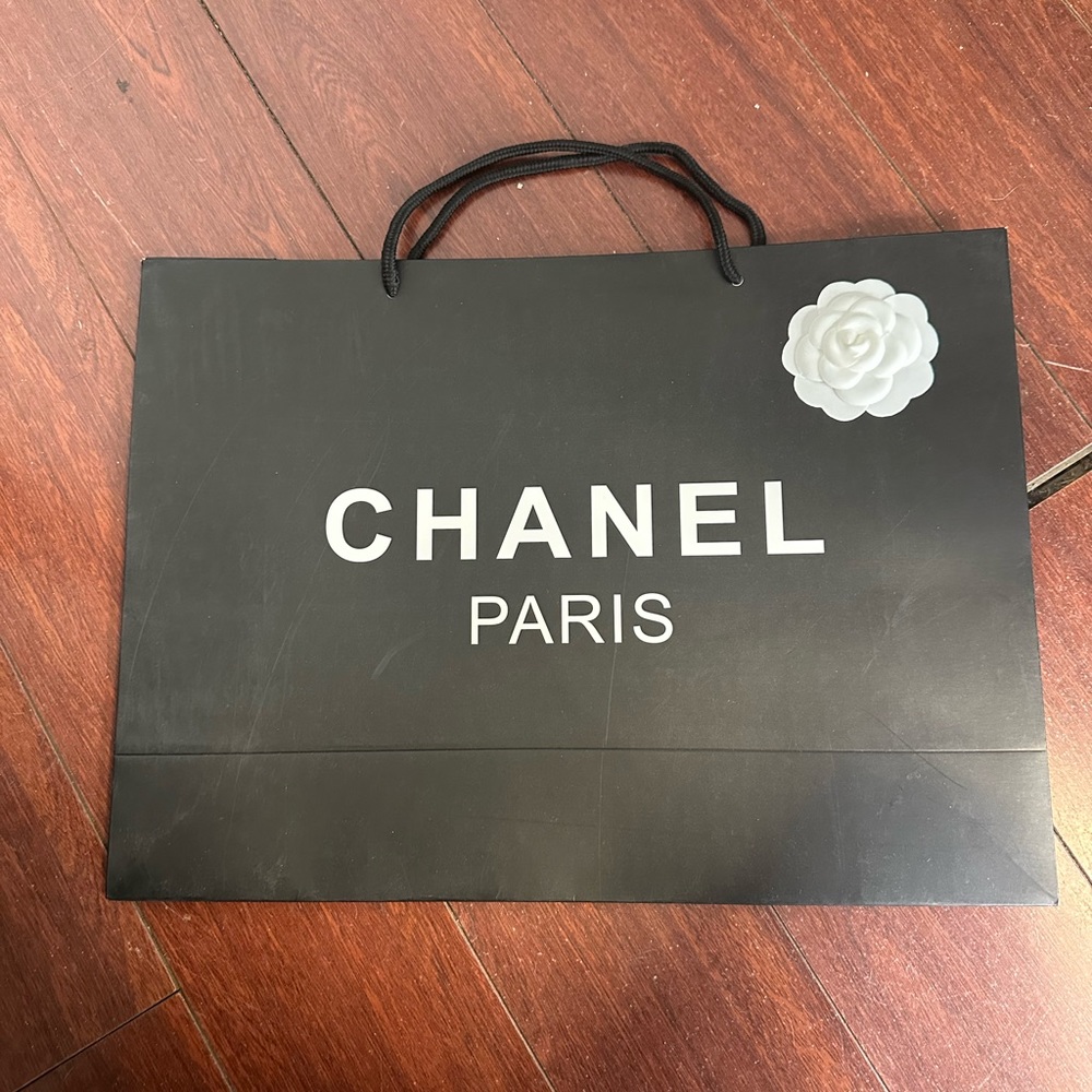 Chanel Black Paris Shopping Bag